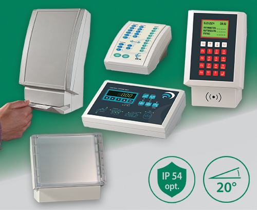 Datec-Terminal sloping front table-top/wall enclosures